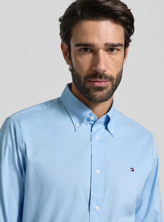 Tommy Hilfiger Regular fit zakelijk overhemd van puur katoen - Foto 2