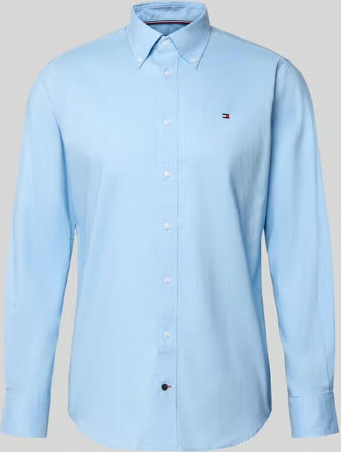 Tommy Hilfiger Regular fit zakelijk overhemd van puur katoen