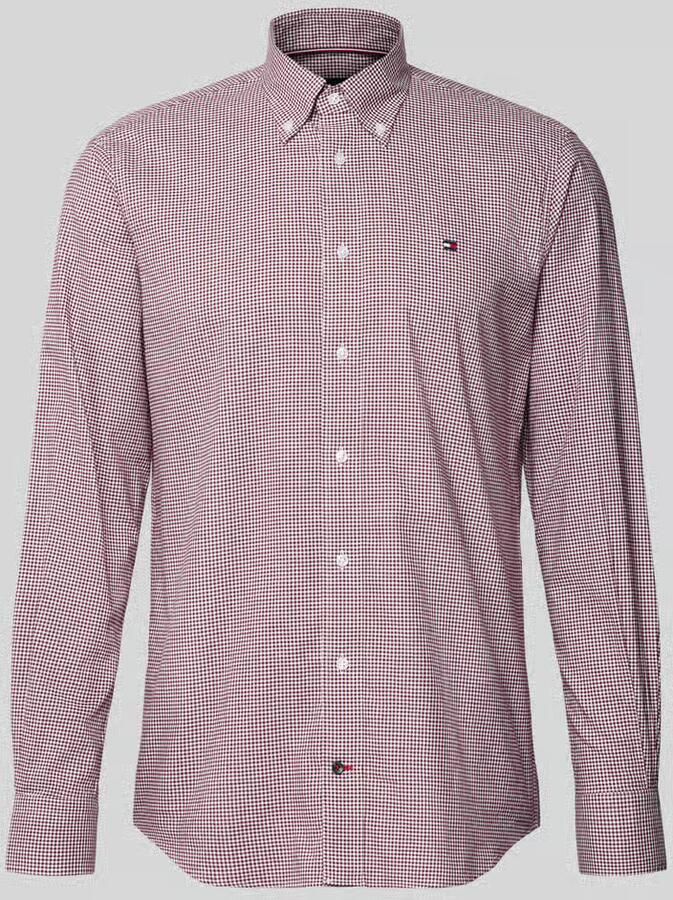 Tommy Hilfiger Regular fit zakelijk overhemd van puur katoen