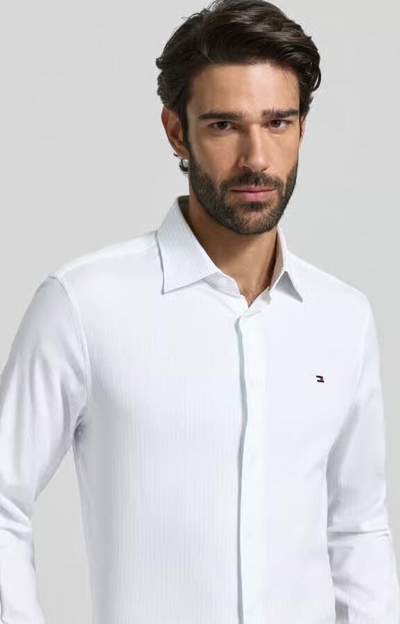 Tommy Hilfiger Regular fit zakelijk overhemd van puur katoen - Foto 2