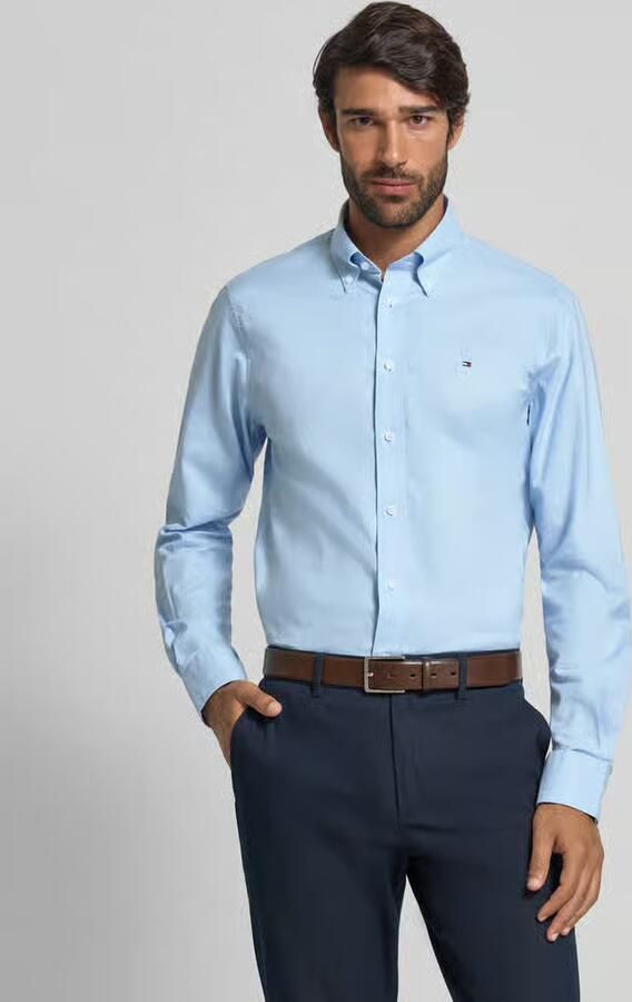 Tommy Hilfiger Regular fit zakelijk overhemd van puur katoen - Foto 2