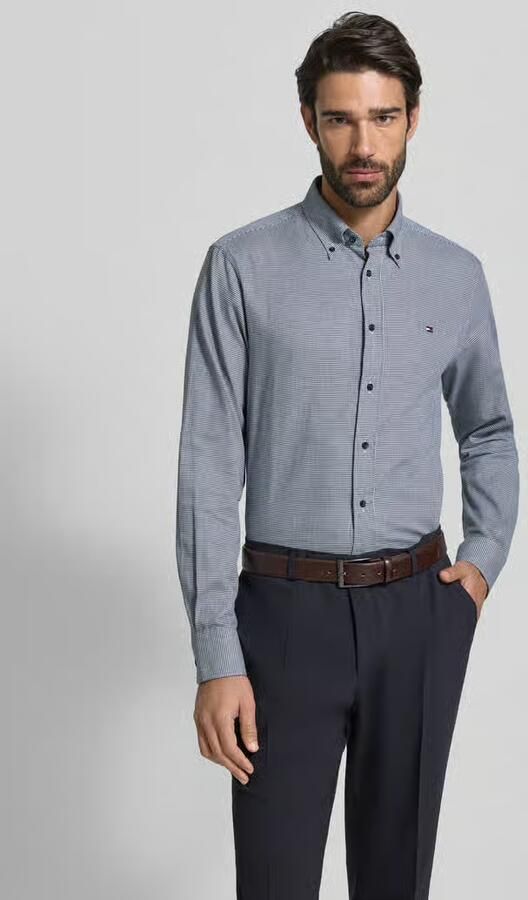 Tommy Hilfiger Regular fit zakelijk overhemd van puur katoen - Foto 4