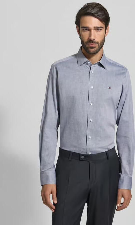 Tommy Hilfiger Regular fit zakelijk overhemd van puur katoen - Foto 4