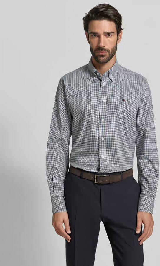 Tommy Hilfiger Regular fit zakelijk overhemd van puur katoen - Foto 4