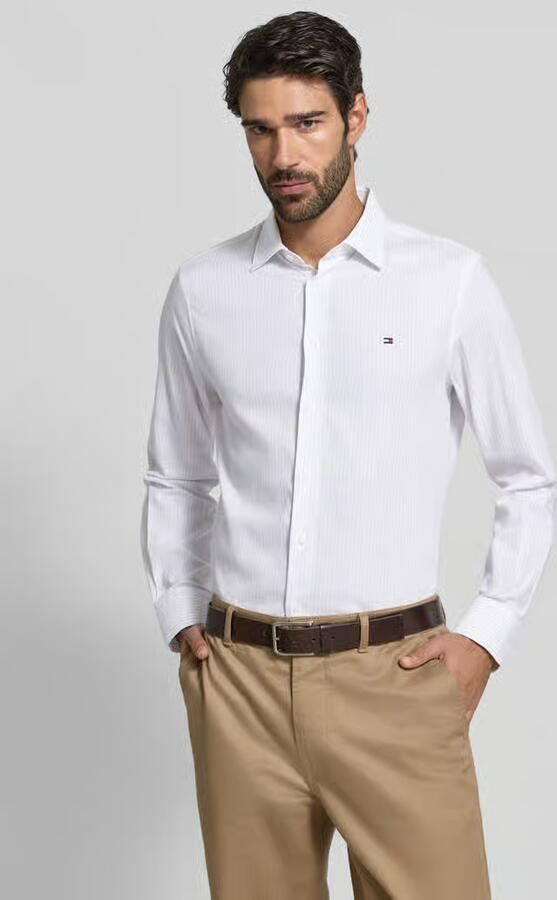 Tommy Hilfiger Regular fit zakelijk overhemd van puur katoen - Foto 3