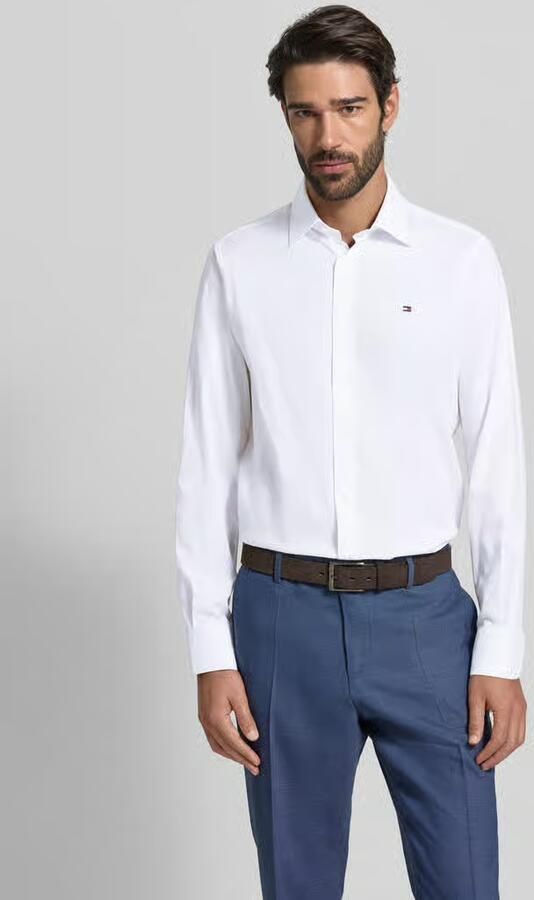 Tommy Hilfiger Regular fit zakelijk overhemd van puur katoen - Foto 4