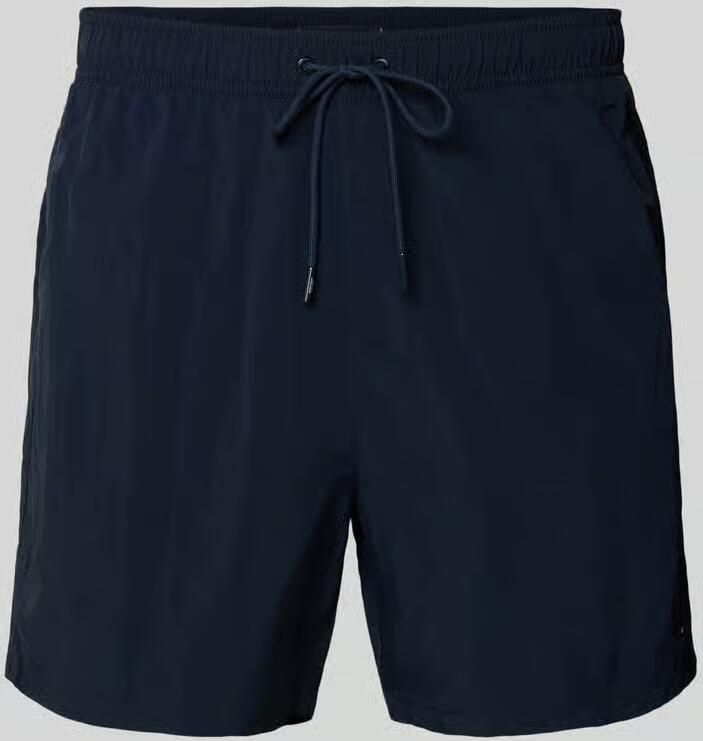 TOMMY HILFIGER Heren Zwembroeken Medium Drawstring Donkerblauw