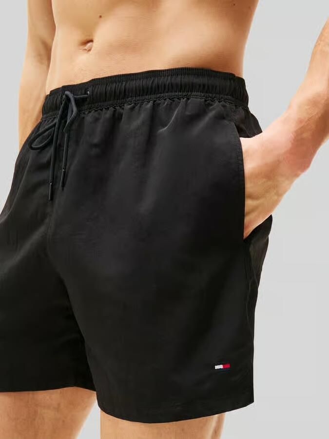 TOMMY HILFIGER Heren Zwembroeken Medium Drawstring Zwart - Foto 4