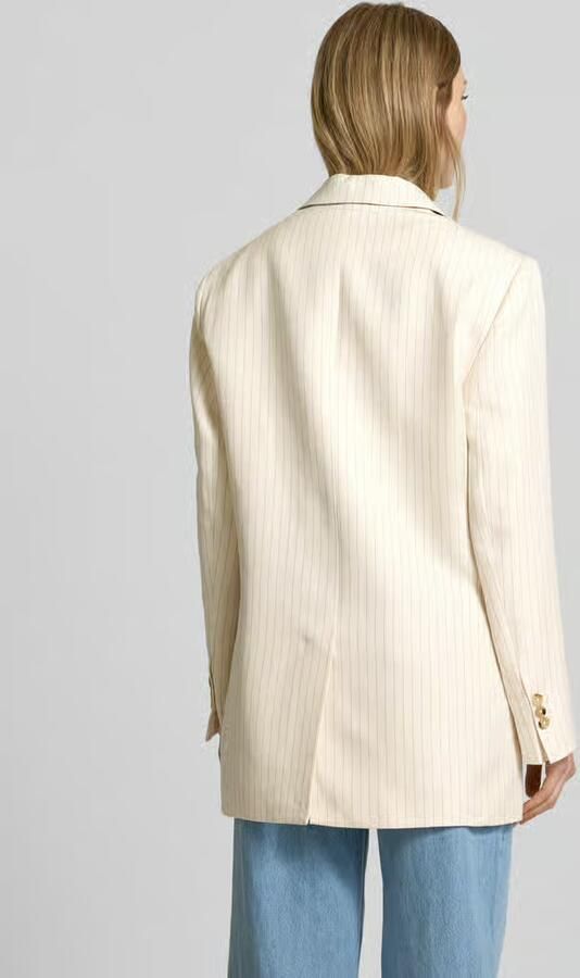 Tommy Hilfiger Relaxed-fit blazer van een mix van viscose en linnen