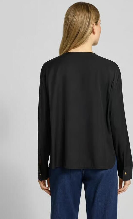 Tommy Hilfiger Relaxed fit blouse met lange mouwen van pure viscose - Foto 6