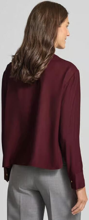 Tommy Hilfiger Relaxed fit blouse met lange mouwen van pure viscose