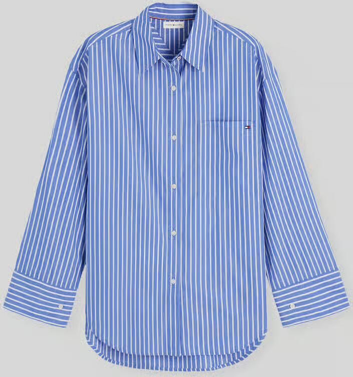 Tommy Hilfiger Relaxed fit Blouse met lange mouwen van puur katoen - Foto 2