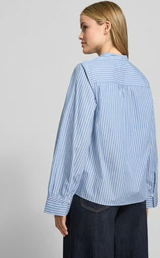 Tommy Hilfiger Relaxed fit blouse met lange mouwen van puur katoen
