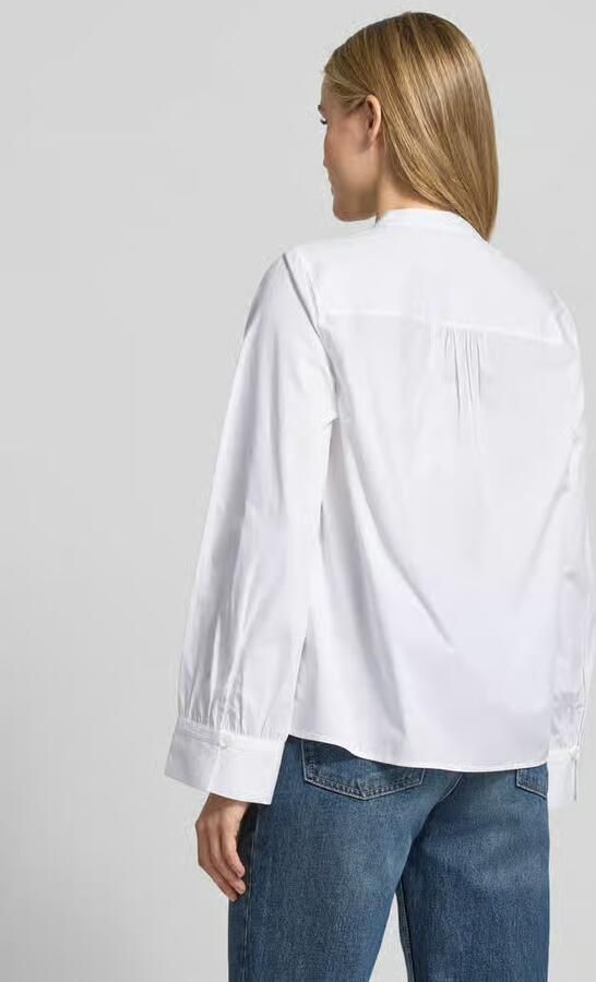 Tommy Hilfiger Relaxed fit Blouse met lange mouwen van puur katoen