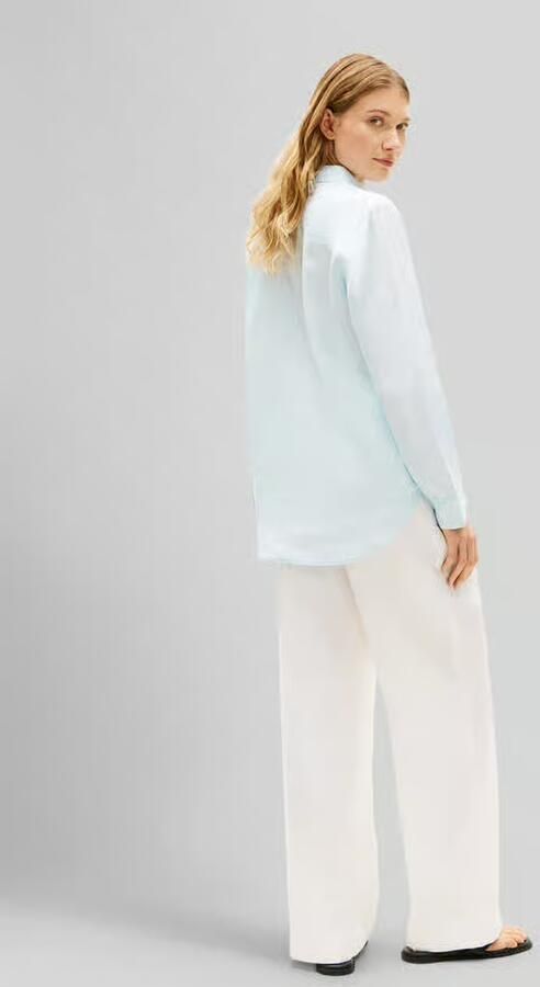 Tommy Hilfiger relaxed fit blouse met lange mouwen van puur linnen - Foto 2
