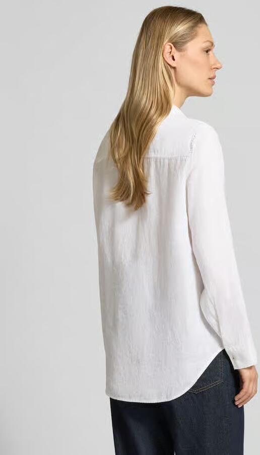 Tommy Hilfiger relaxed fit blouse met lange mouwen van puur linnen - Foto 8