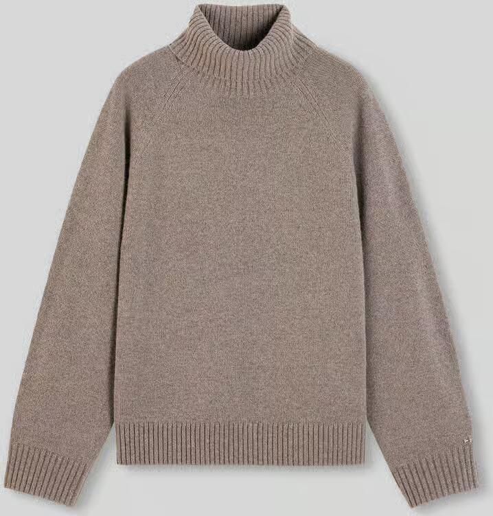 Tommy Hilfiger relaxed fit col van wolmix met kasjmieraandeel