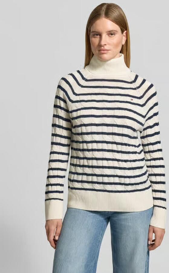 Tommy Hilfiger relaxed fit coltrui van pure wol - Foto 2