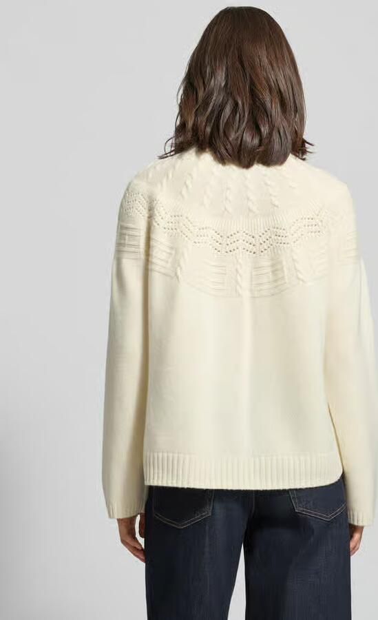 Tommy Hilfiger Relaxed fit coltrui van zuivere wol