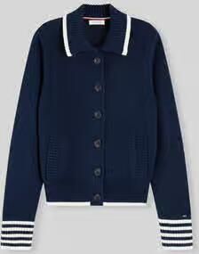 Tommy Hilfiger relaxed fit gebreid jack van puur katoen