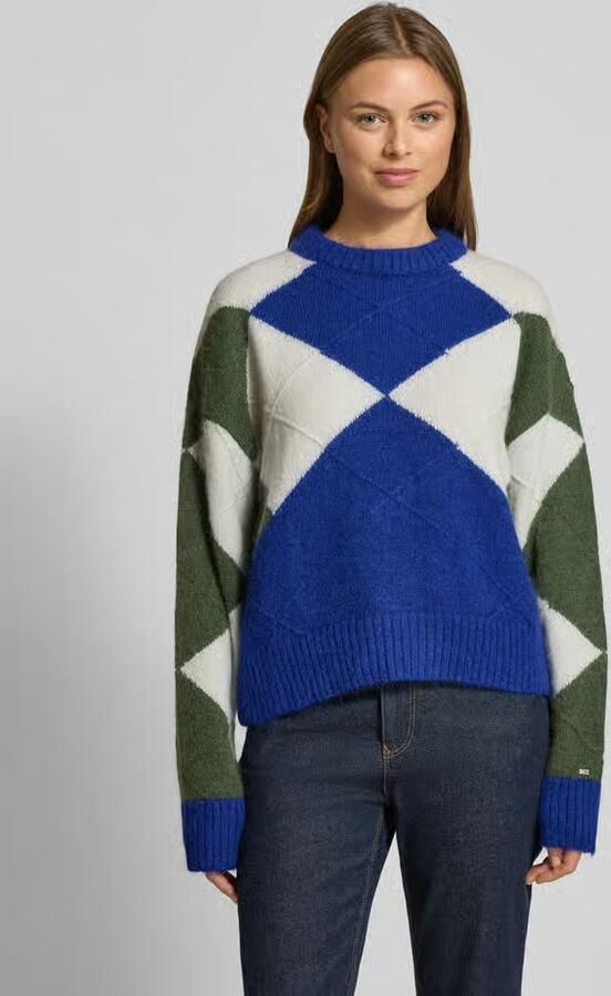 Tommy Hilfiger Gebreide trui ALPACA BLEND ARGYLE C-NK LS SWT - Foto 12