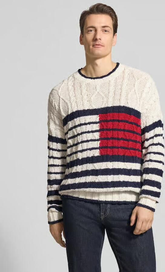 Tommy Hilfiger Relaxed fit gebreide pullover van puur katoen - Foto 3