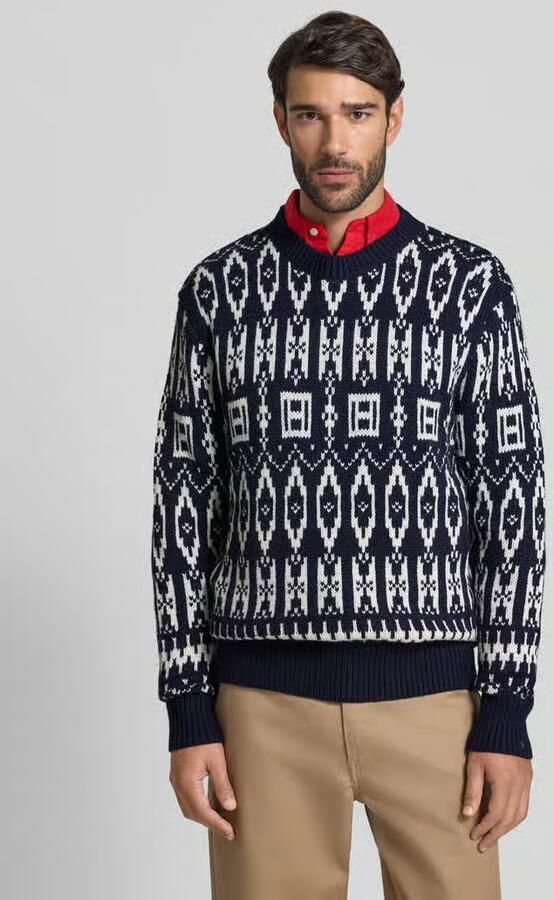 Tommy Hilfiger Relaxed fit gebreide pullover van wolmix - Foto 2