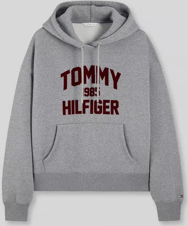 Tommy Hilfiger relaxed fit hoodie van katoenmix