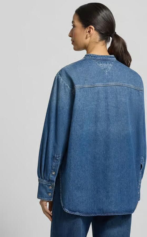Tommy Hilfiger Relaxed fit jeansblouse van een mix van katoen en lyocell - Foto 4