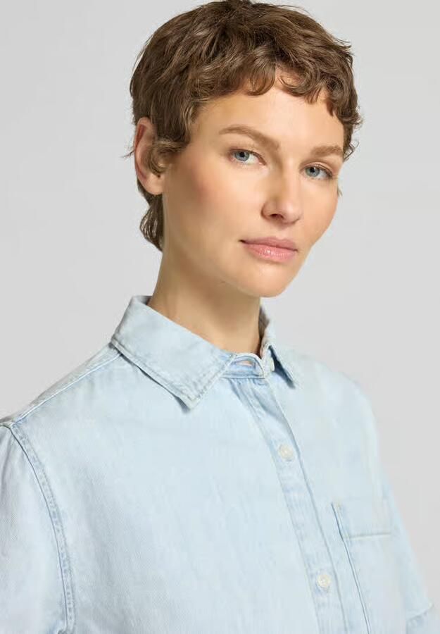 Tommy Hilfiger Relaxed fit jeansblouse van puur katoen