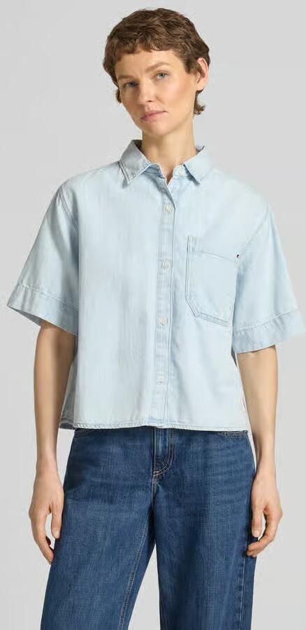 Tommy Hilfiger Relaxed fit jeansblouse van puur katoen - Foto 4