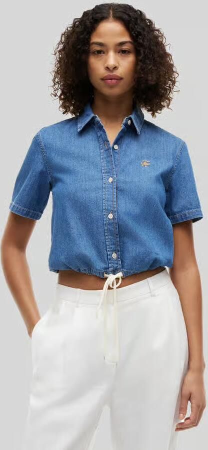 Tommy Hilfiger Relaxed fit jeansblouse van puur katoen - Foto 4