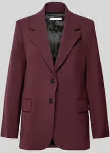 Tommy Hilfiger Relaxed fit korte blazer van wolmix