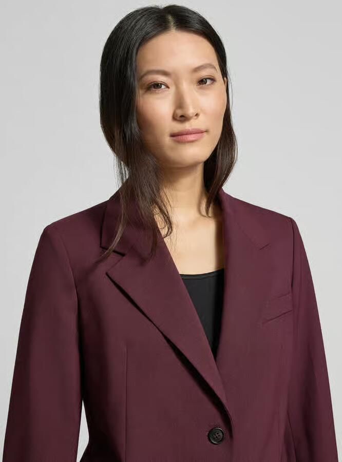 Tommy Hilfiger Relaxed fit korte blazer van wolmix