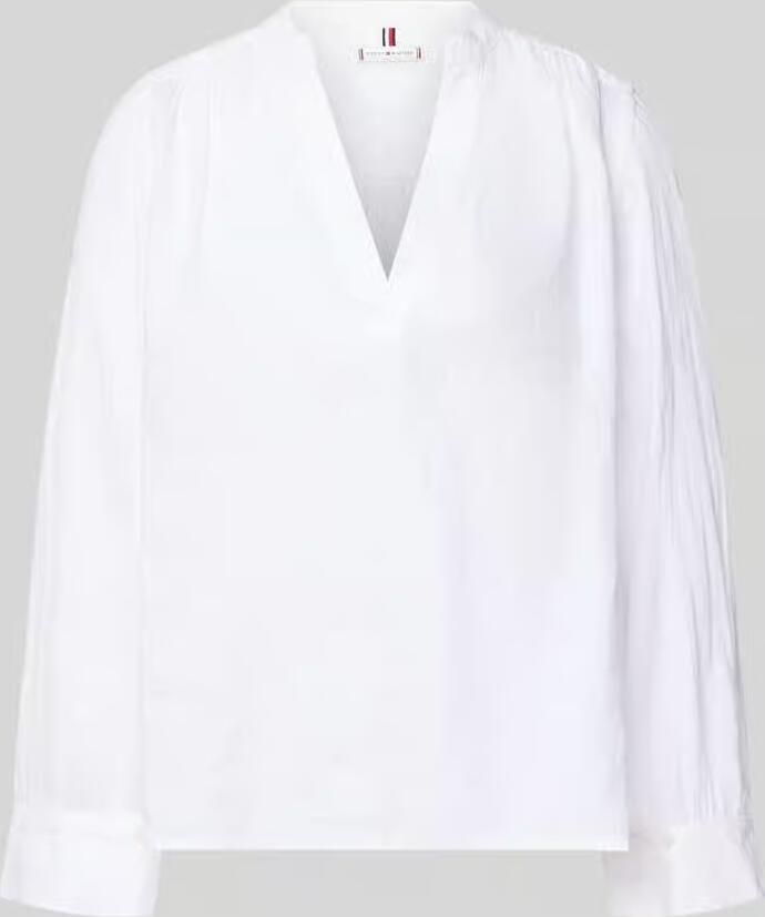 Tommy Hilfiger relaxed fit linnen blouse van puur linnen - Foto 2