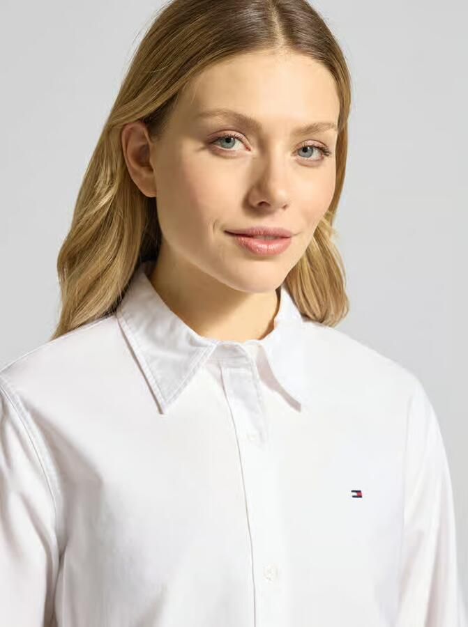 Tommy Hilfiger Overhemdblouse OXFORD RELAXED FIT SHIRT met blousekraag en borduursel - Foto 4