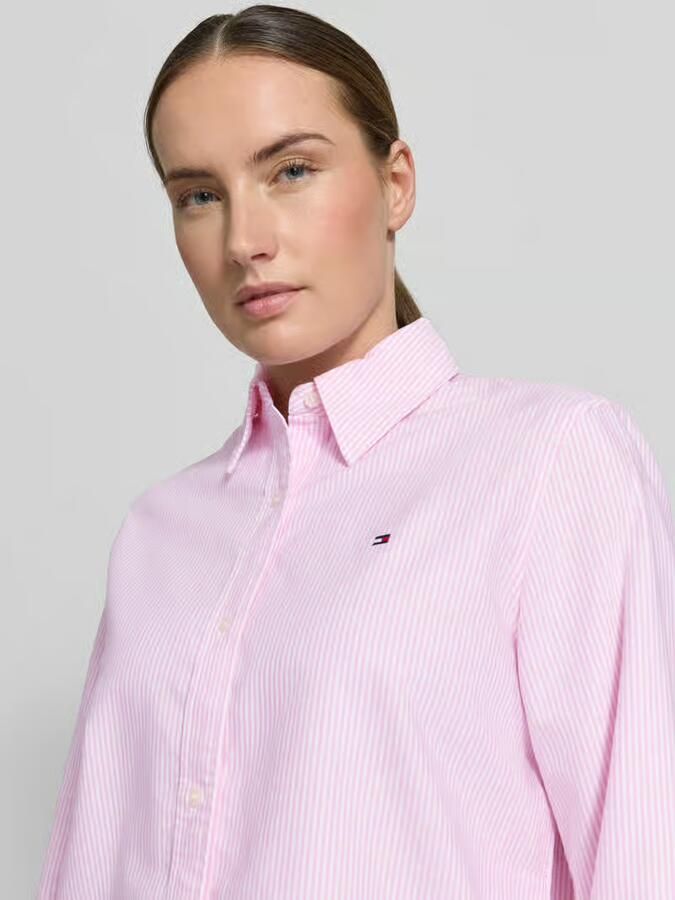 Tommy Hilfiger Regular fit overhemdblouse van puur katoen