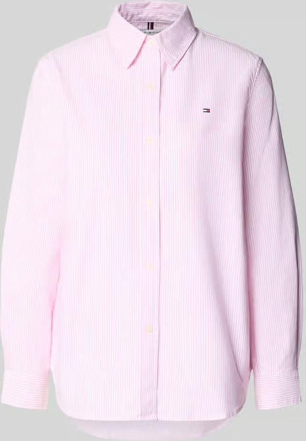 Tommy Hilfiger Regular fit overhemdblouse van puur katoen - Foto 2
