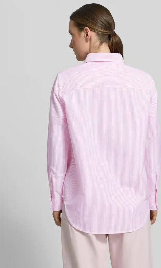 Tommy Hilfiger Relaxed fit overhemdblouse van puur katoen - Foto 4