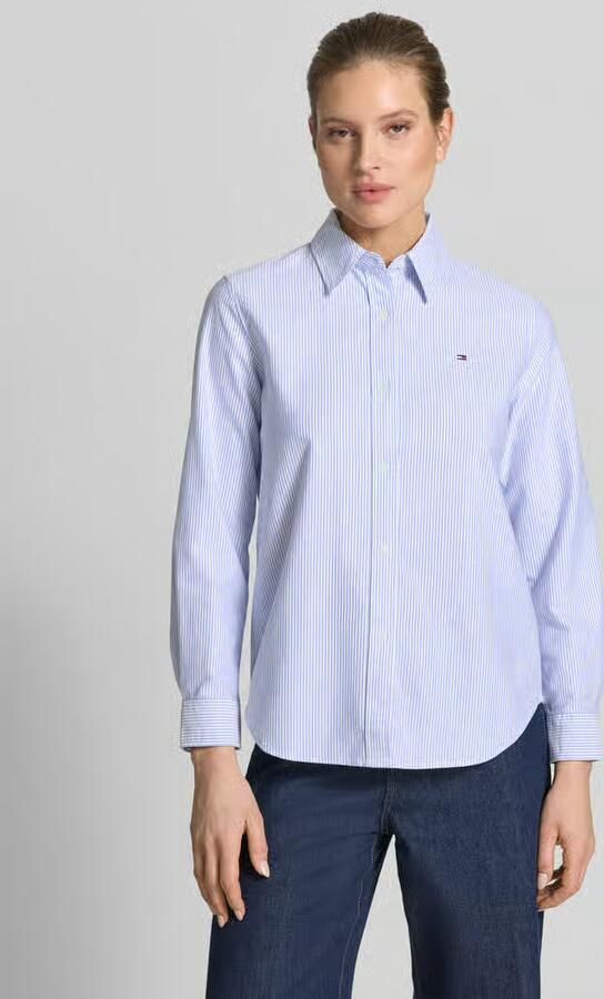 Tommy Hilfiger Overhemdblouse OXFORD RELAXED FIT SHIRT met blousekraag en borduursel - Foto 9