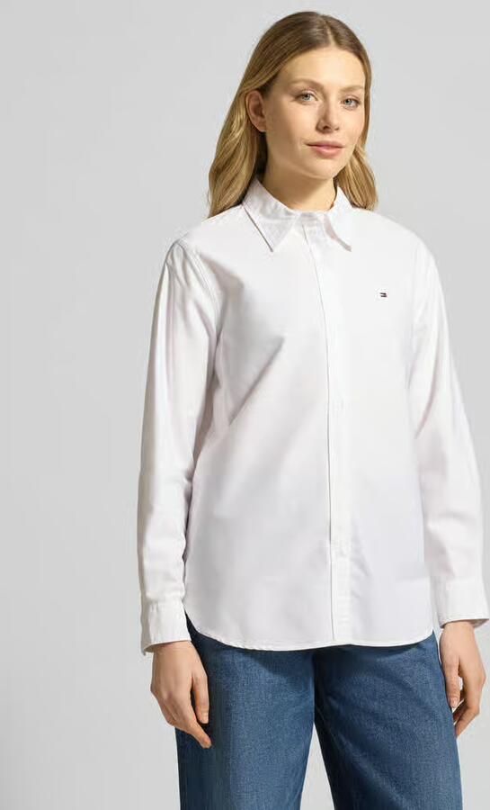 Tommy Hilfiger Overhemdblouse OXFORD RELAXED FIT SHIRT met blousekraag en borduursel - Foto 4