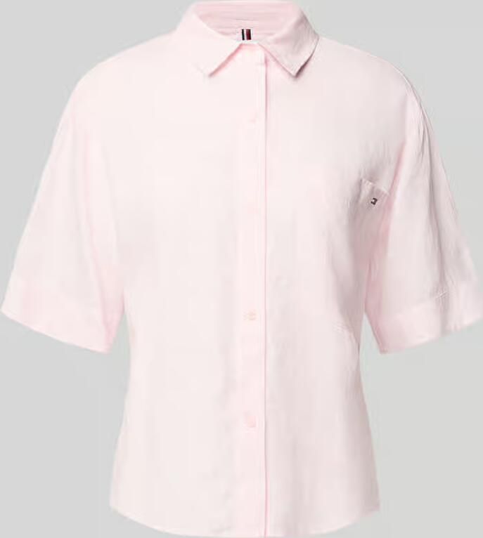 Tommy Hilfiger Relaxed fit overhemdblouse van puur linnen