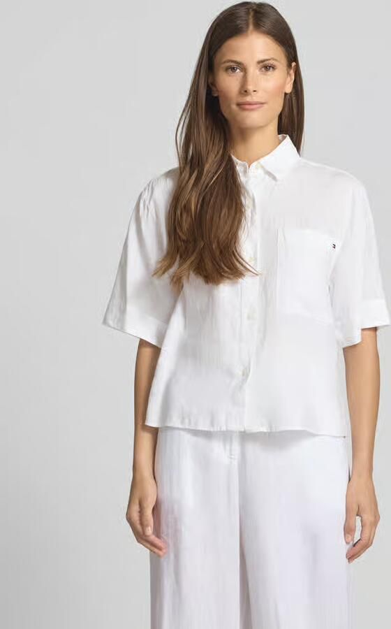 Tommy Hilfiger Shirt met korte mouwen ESS LINEN RELAXED S S SHIRT met borstzak logo-borduring koel premium linnen - Foto 2