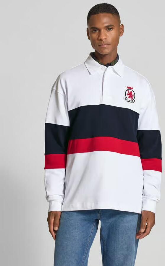 Tommy Hilfiger Relaxed fit poloshirt van puur katoen model 'CREST RUGBY' - Foto 2