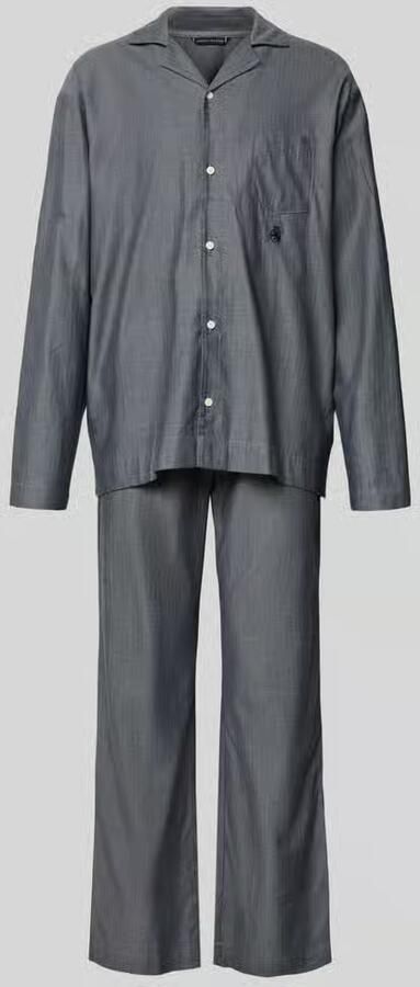 Tommy Hilfiger Relaxed fit pyjama van puur katoen model 'HERRINGBONE'