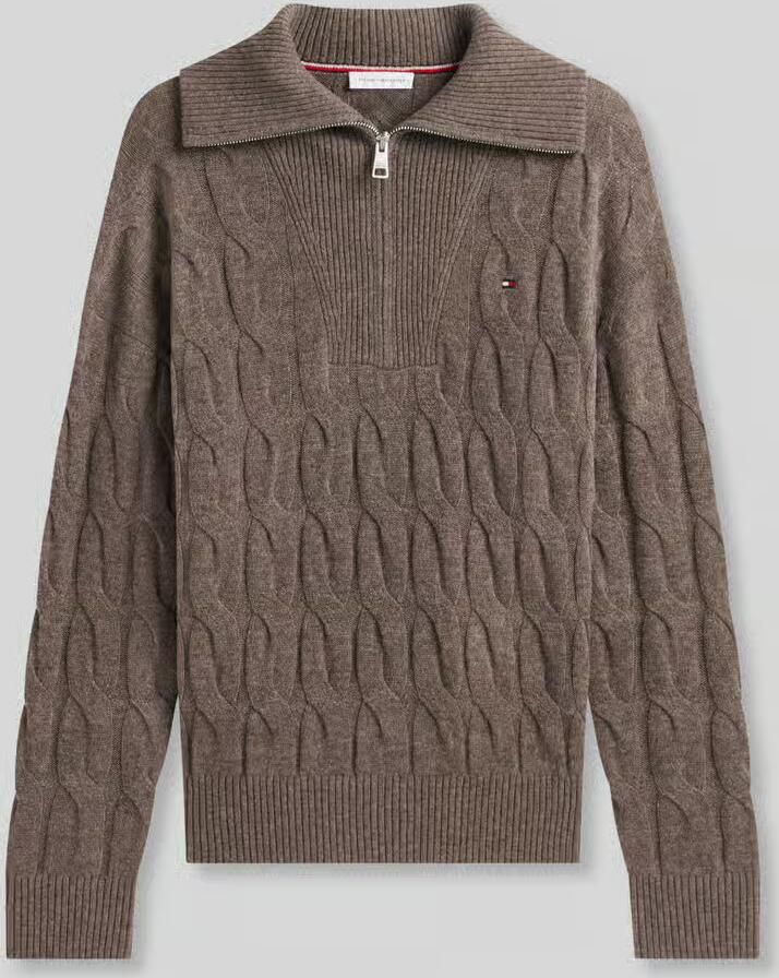 Tommy Hilfiger relaxed fit schipperstrui van pure wol