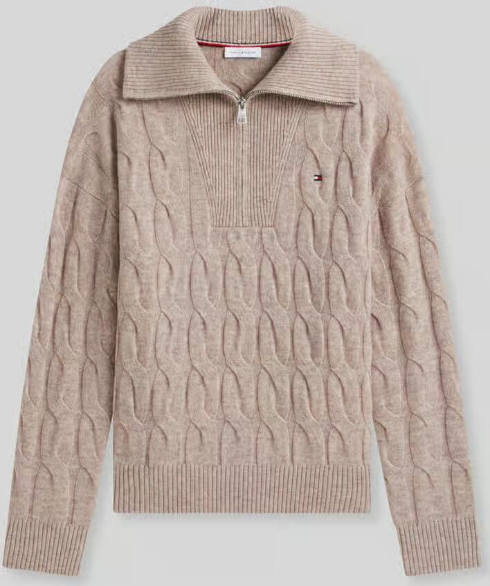 Tommy Hilfiger relaxed fit schipperstrui van pure wol
