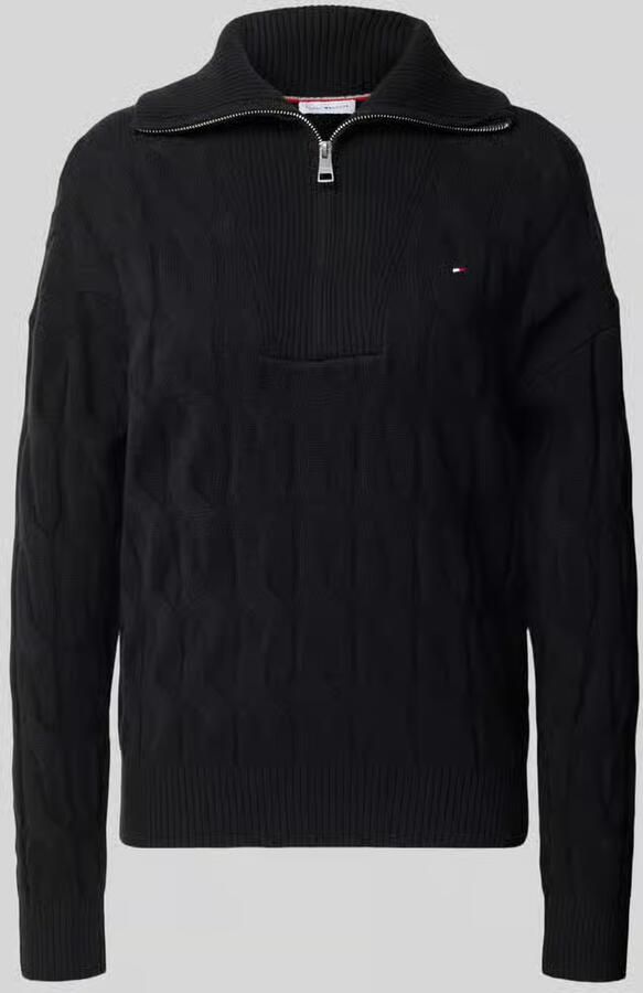 Tommy Hilfiger relaxed fit schipperstrui van pure wol