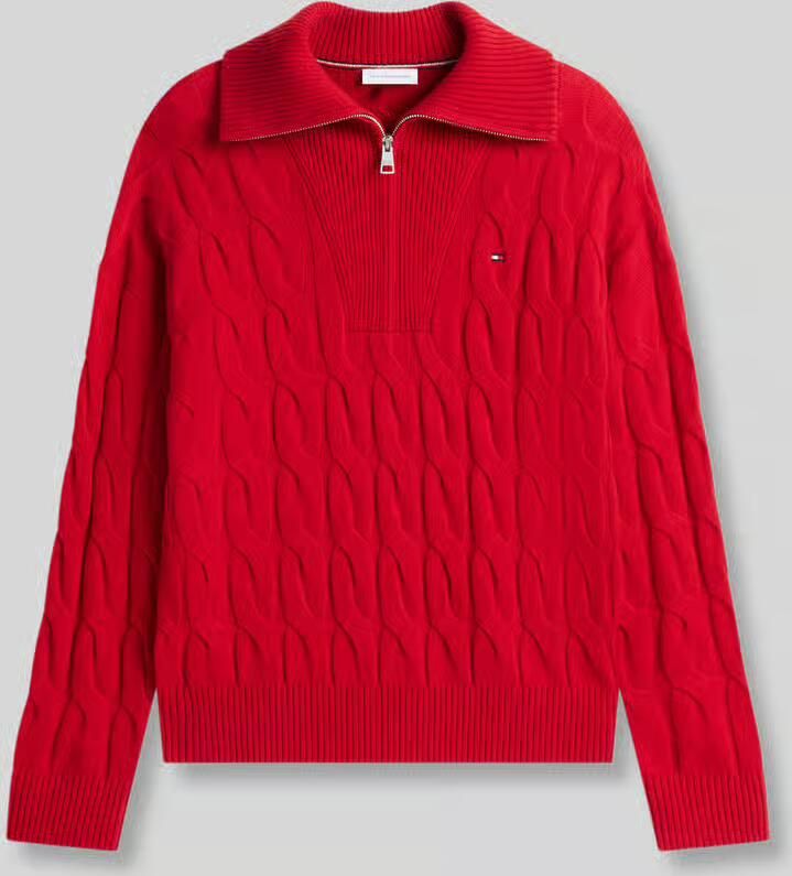 Tommy Hilfiger relaxed fit schipperstrui van pure wol