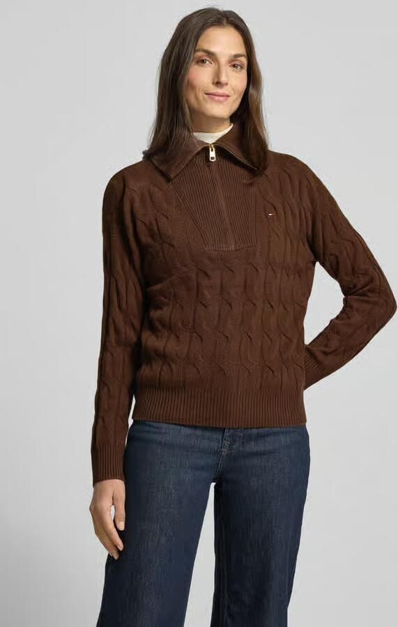 Tommy Hilfiger Relaxed fit schipperstrui van pure wol met kabelpatroon - Foto 2